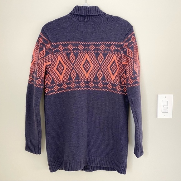NORTH FACE Jacquardigan Sweater Knit Aztec Print Cardigan Size S - Picture 15 of 16